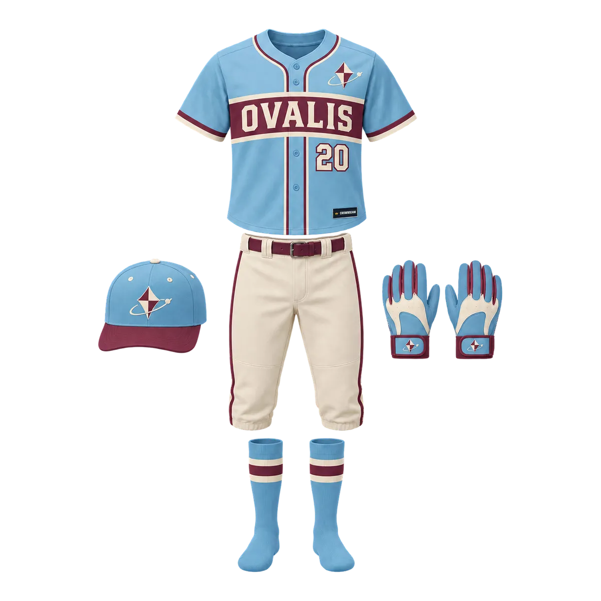 Ovalis Retro Baseball design