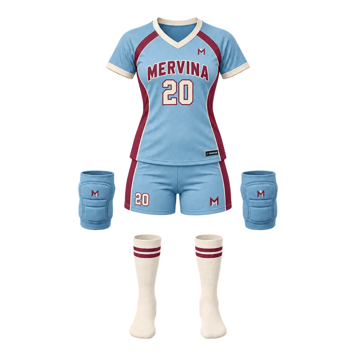 Mervina Retro Volleyball design