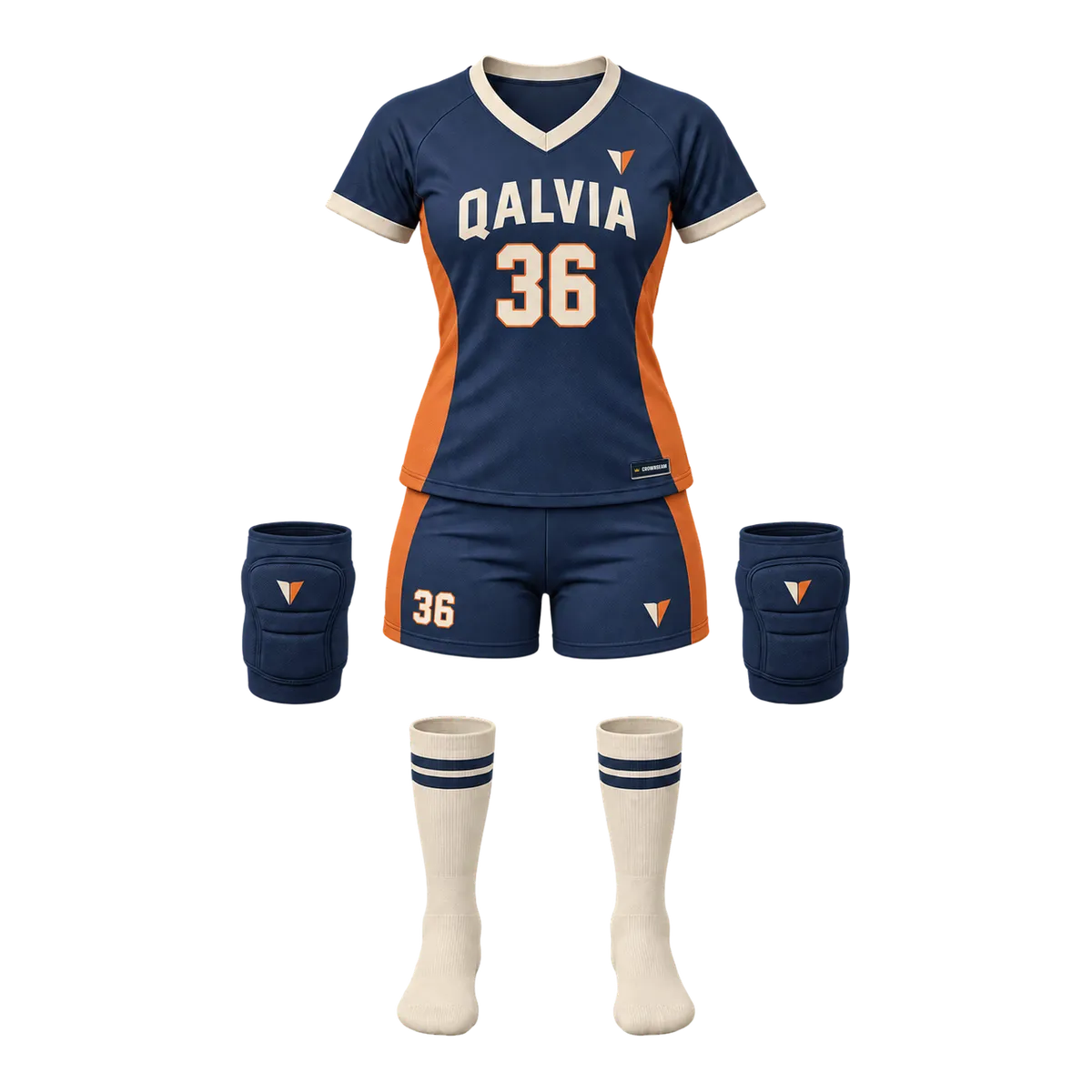 Qalvia Retro Volleyball design