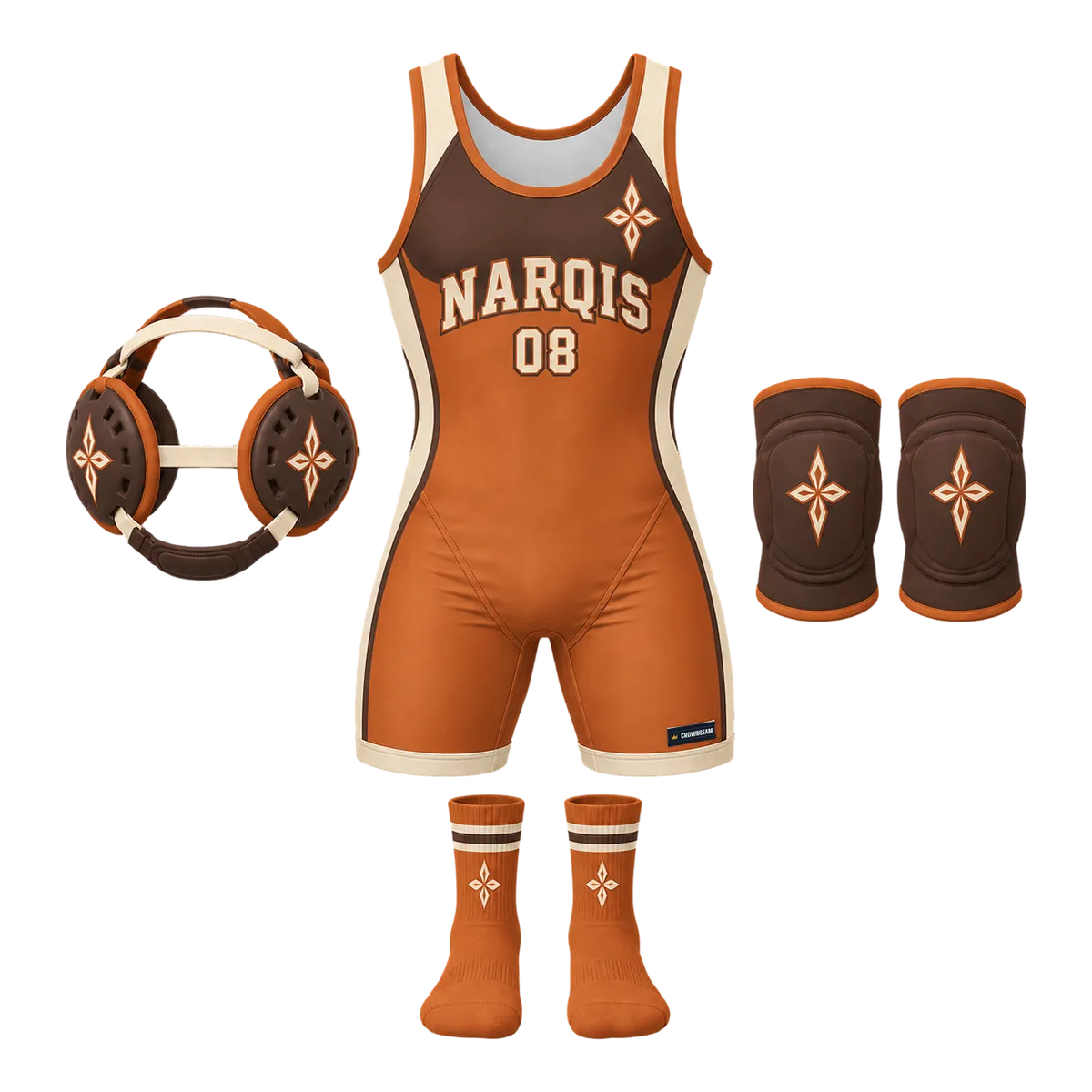 Narqis Retro Wrestling design